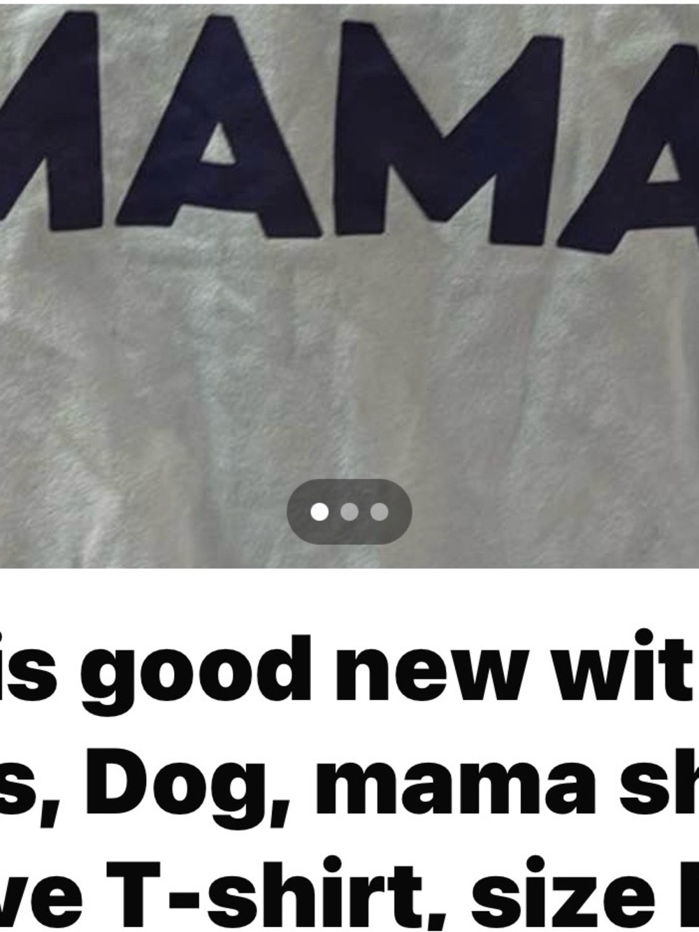 Life Is Good Light Mint Dog Mama Tee with Navy Print - Picture 4 of 4